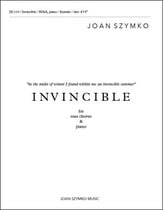 Invincible SSAA choral sheet music cover